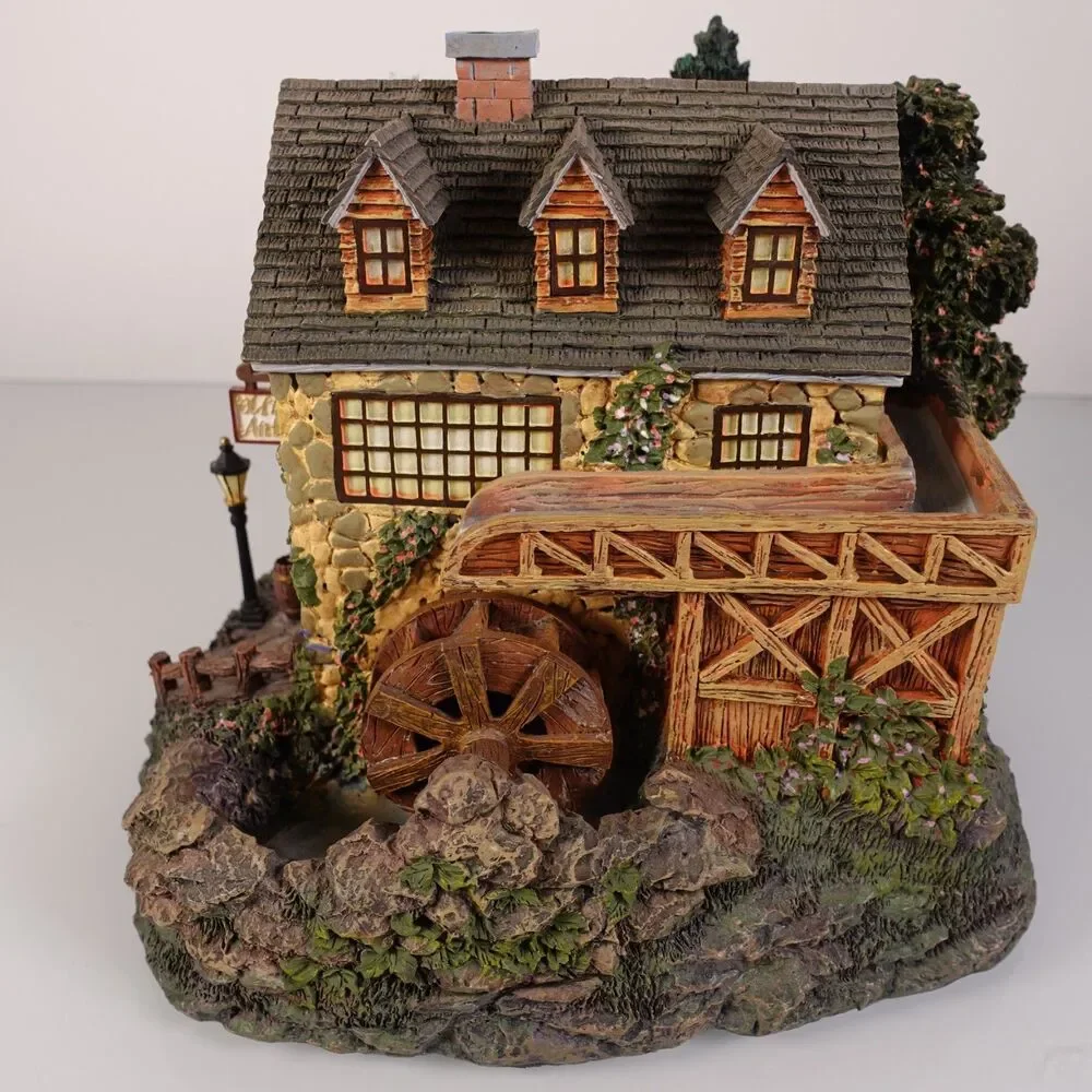 Hawthorne Village Seaside Thomas Kinkade Stonebrook Mill COA Lighted 79734